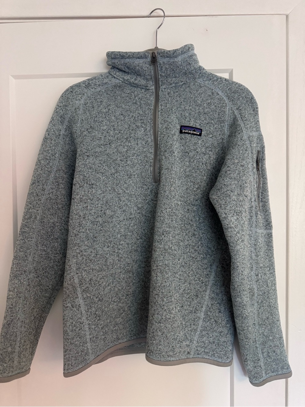 Patagonia Heather Gray Quarter-Zip Fleece Pullover